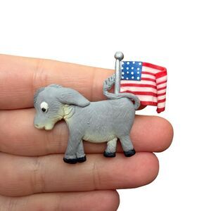Vintage Jewelry Democrat Donkey Brooch Pin Political Pin